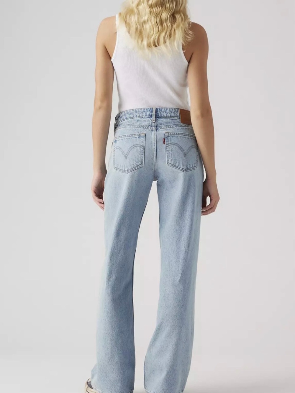 Levi’s 504 Slouch Straight Tilted Low Rise 32x32 Lt Bl Y2K Vintage Aesthetic GUC